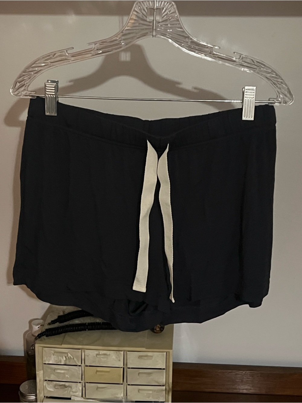 Women's Blue/grey Drawstring Lounge Shorts